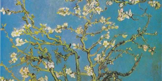 Vincent van Gogh "Kwitnące drzewo migdałowca"