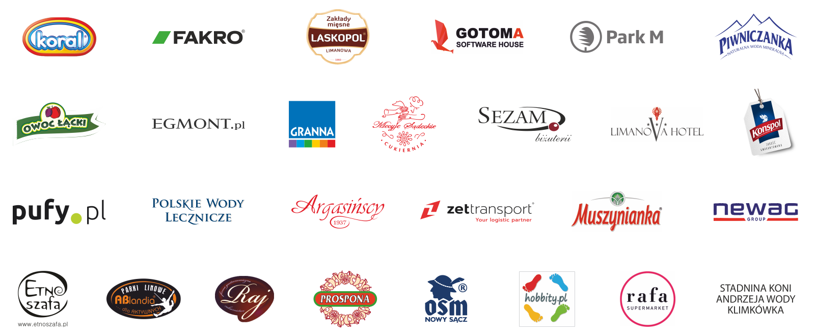 Logotypy partnerów i sponsorów