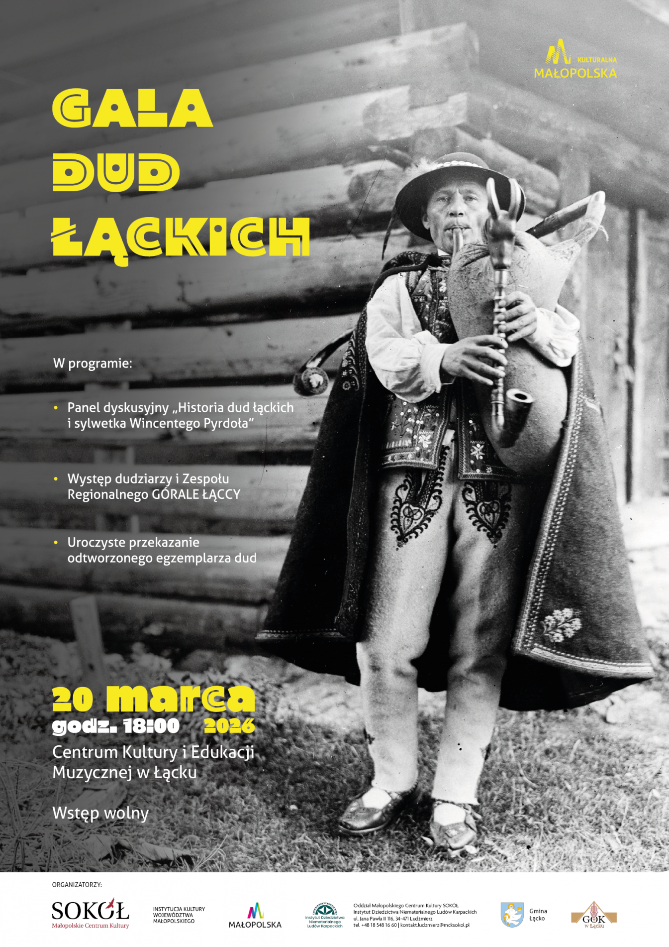 plakat „Gala Dud Łąckich”