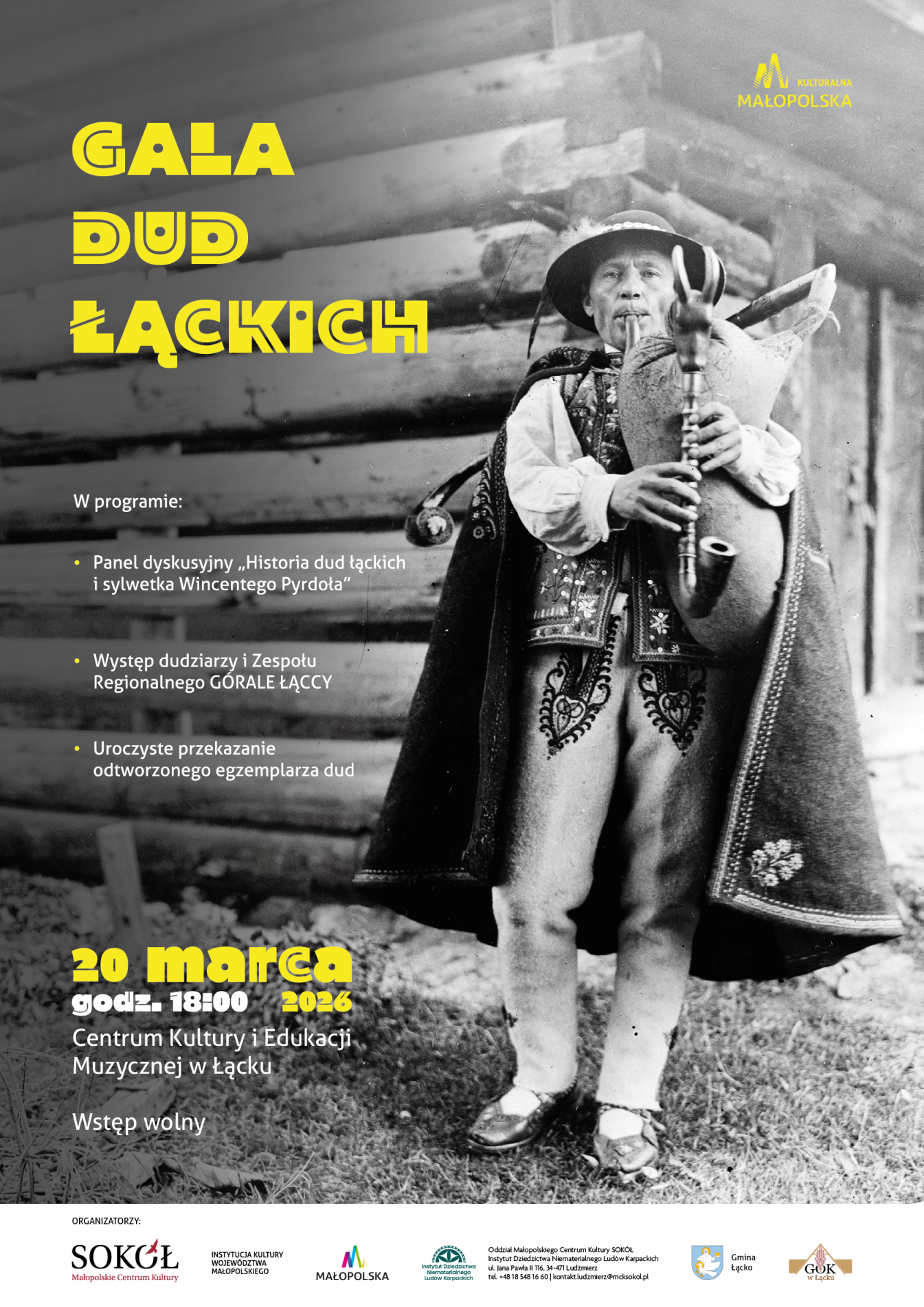 plakat „Gala Dud Łąckich”