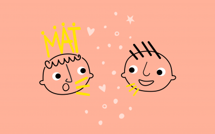 dzieci przedstawione w sposób graficzny