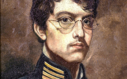 Bolesław Barbacki, „Autoportret”, ok. 1908, olej/płótno, praca ze zbiorów Muzeum Ziemi Sądeckiej, fot. Piotr Droździk