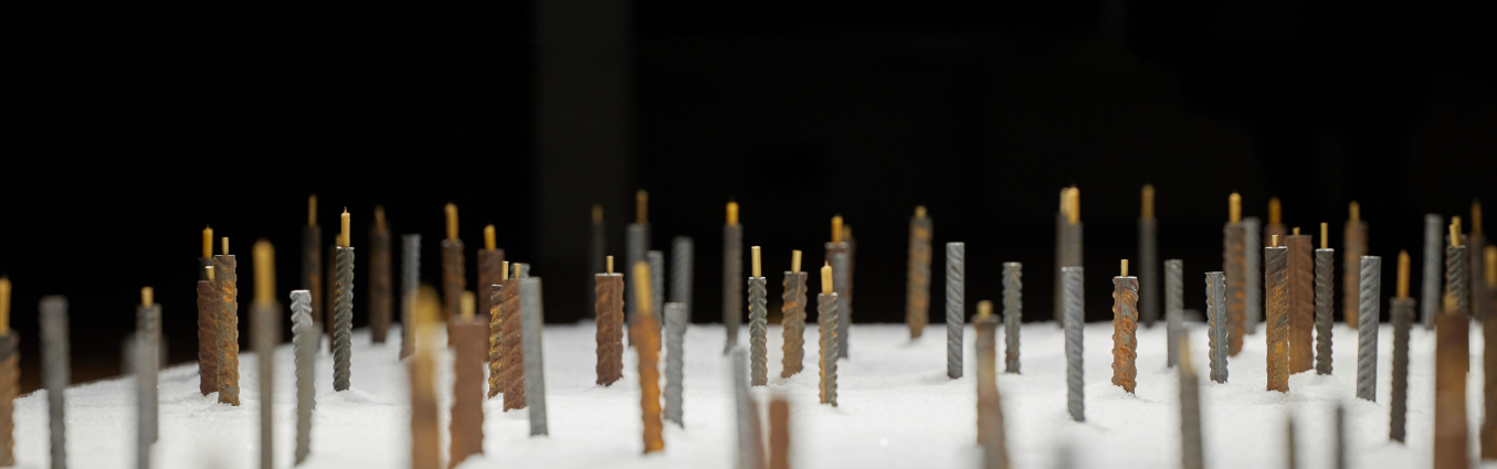 świeczki na makiecie