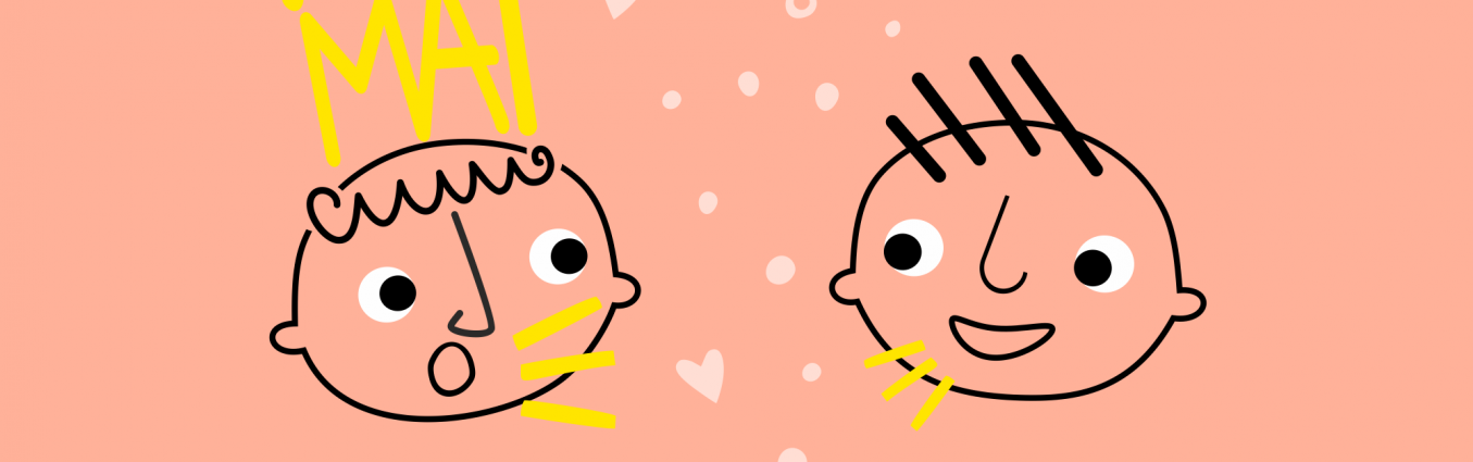 dzieci przedstawione w sposób graficzny