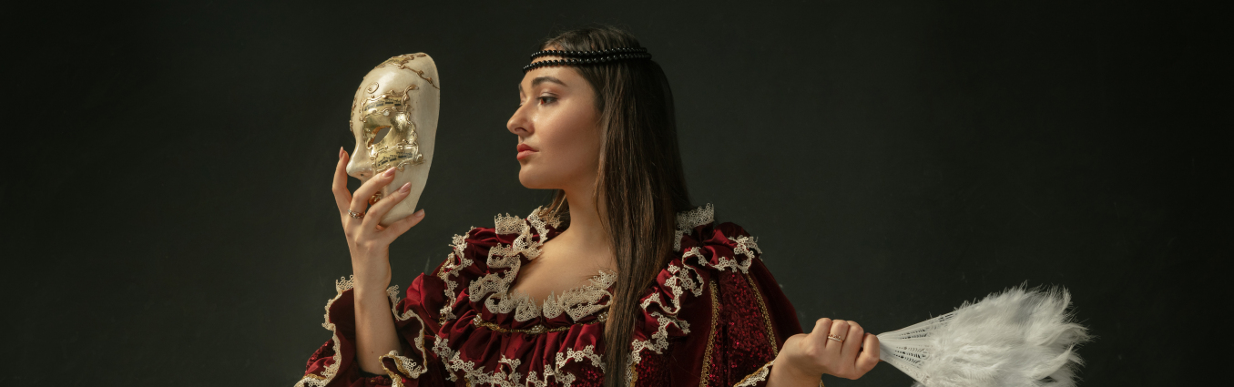 Średniowieczna młoda kobieta