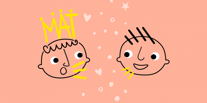 dzieci przedstawione w sposób graficzny