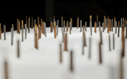 świeczki na makiecie