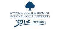 Logo Wyższa Szkoła Biznesu - 30 lat